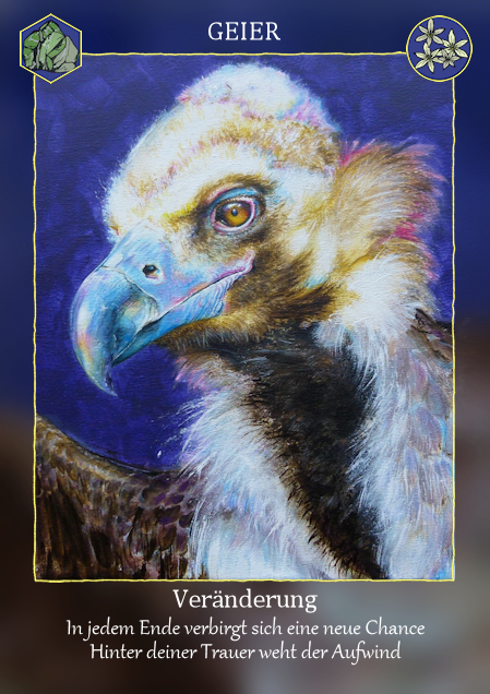 Krafttier Geier von Sabine Koschier