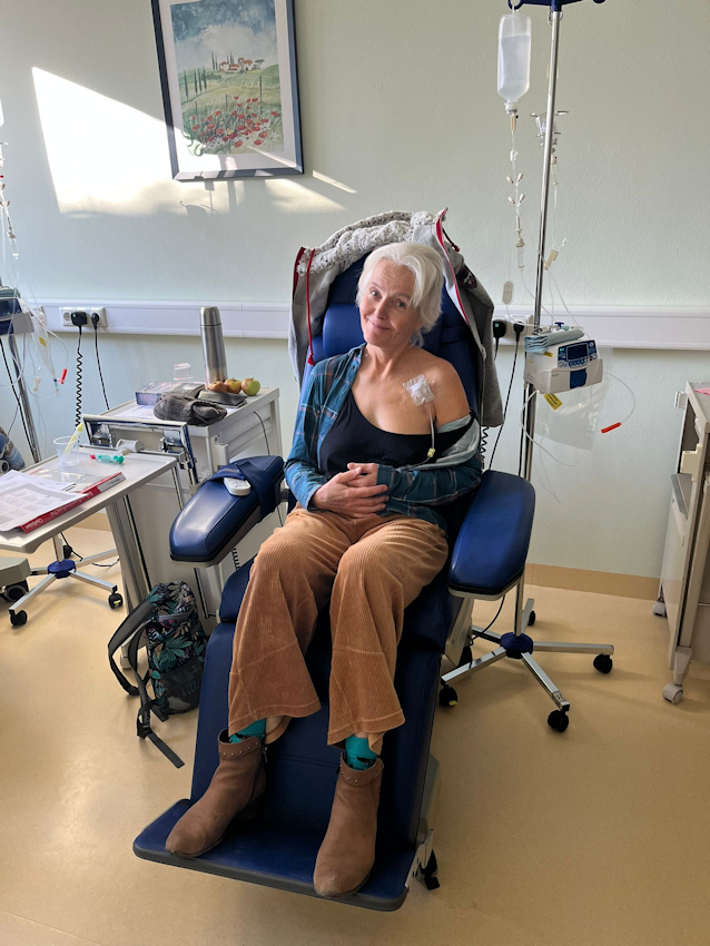 erste Chemotherapie-Sitzung